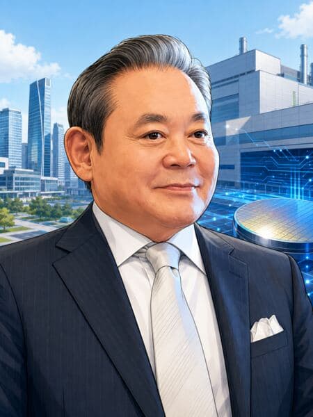 이건희 기업인 일러스트